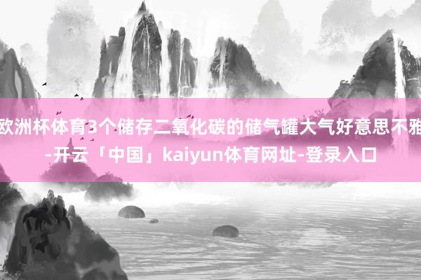 欧洲杯体育3个储存二氧化碳的储气罐大气好意思不雅-开云「中国」kaiyun体育网址-登录入口