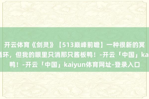 开云体育《剑灵》【513巅峰前瞻】一种很新的冥念念和一种逃不掉的循环，但我的眼里只消那只酱板鸭！-开云「中国」kaiyun体育网址-登录入口