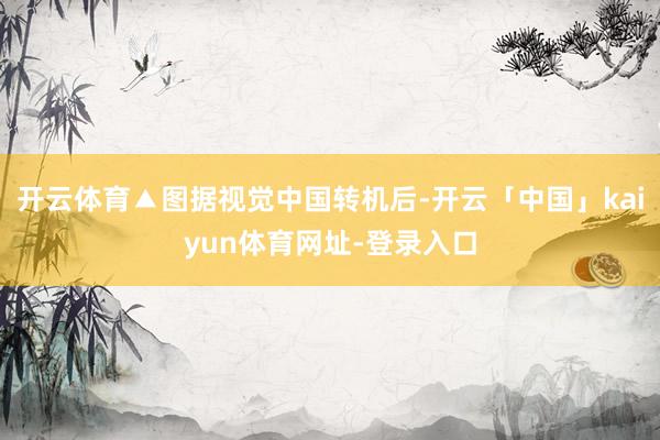 开云体育▲图据视觉中国转机后-开云「中国」kaiyun体育网址-登录入口