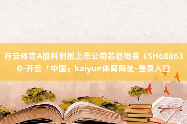 开云体育A股科创板上市公司芯碁微装（SH688630-开云「中国」kaiyun体育网址-登录入口